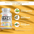 Maca supporta la capsula di estratto di maca vegano di salute riproduttiva